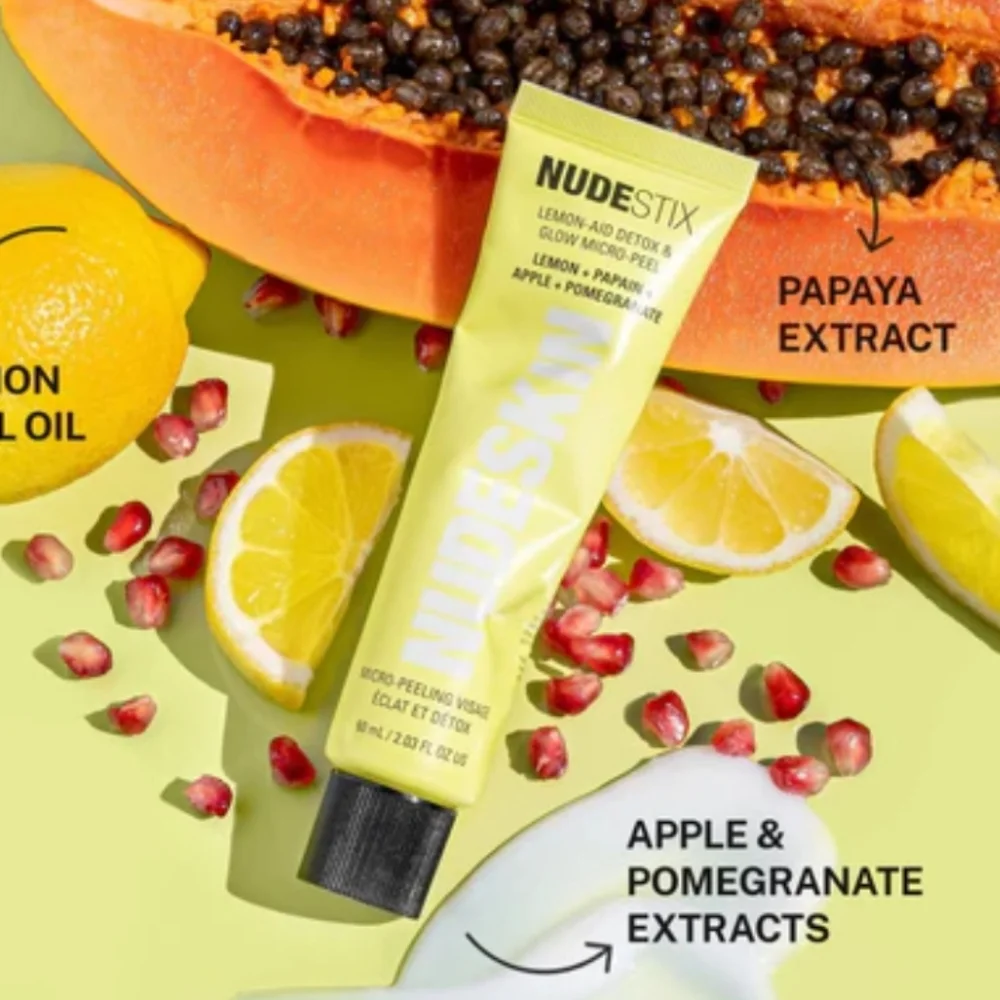 🆕 Nudeskin by Nudestix Lemon-Aid Detox & Glow Micro-Peel (sealed)